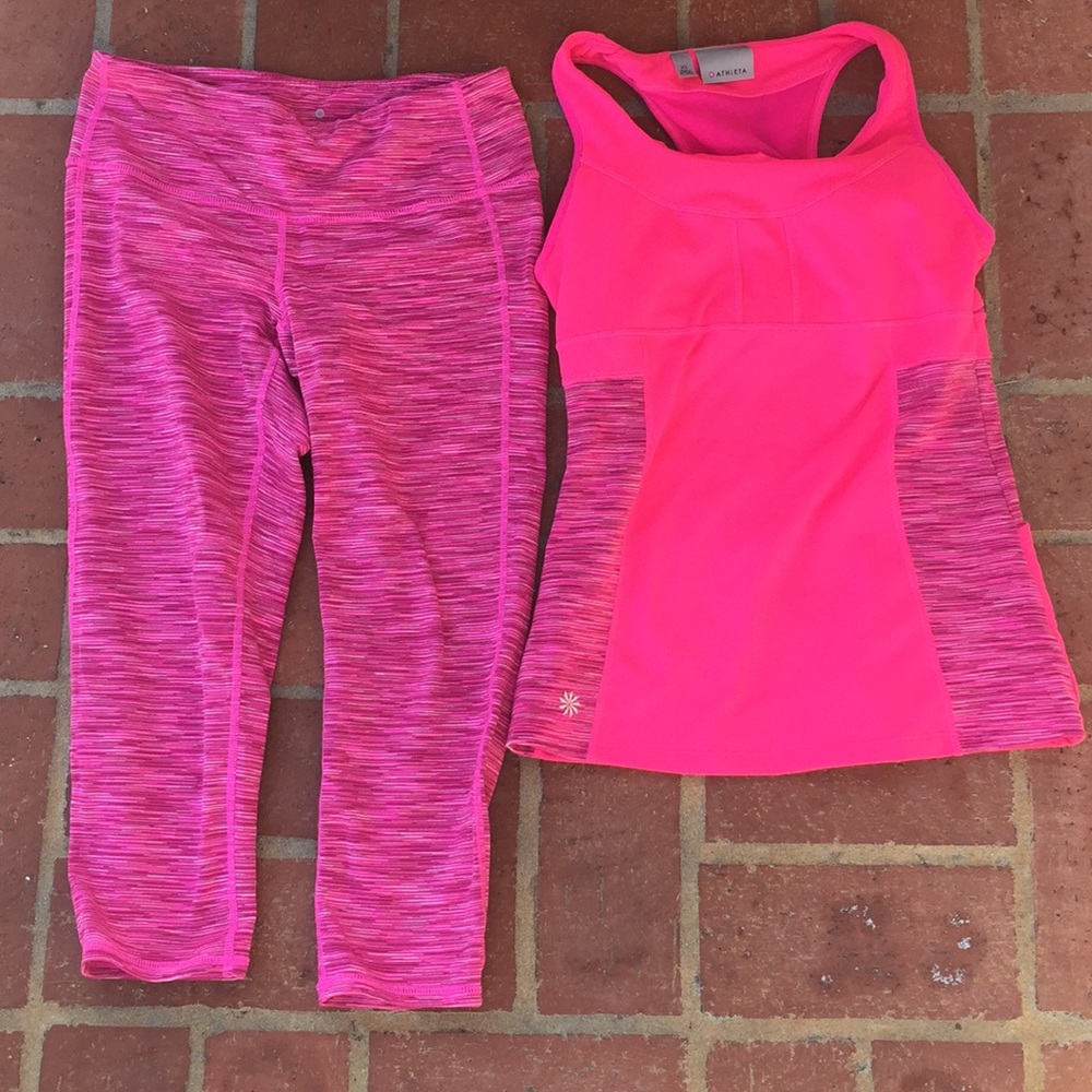 Yoga pants and work out top